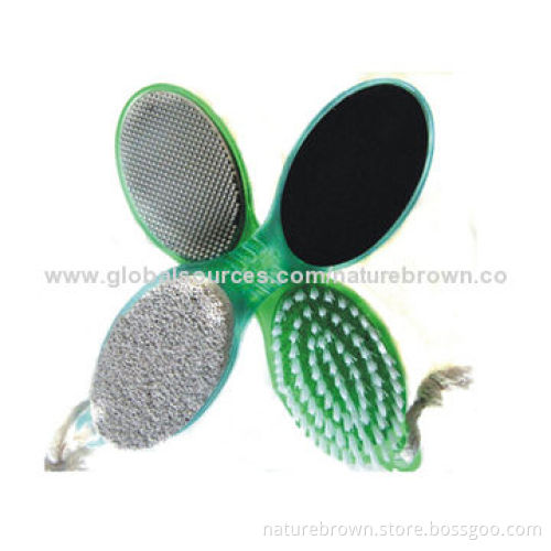 Foot brush with grinding stone for cleaning dust and dead skin